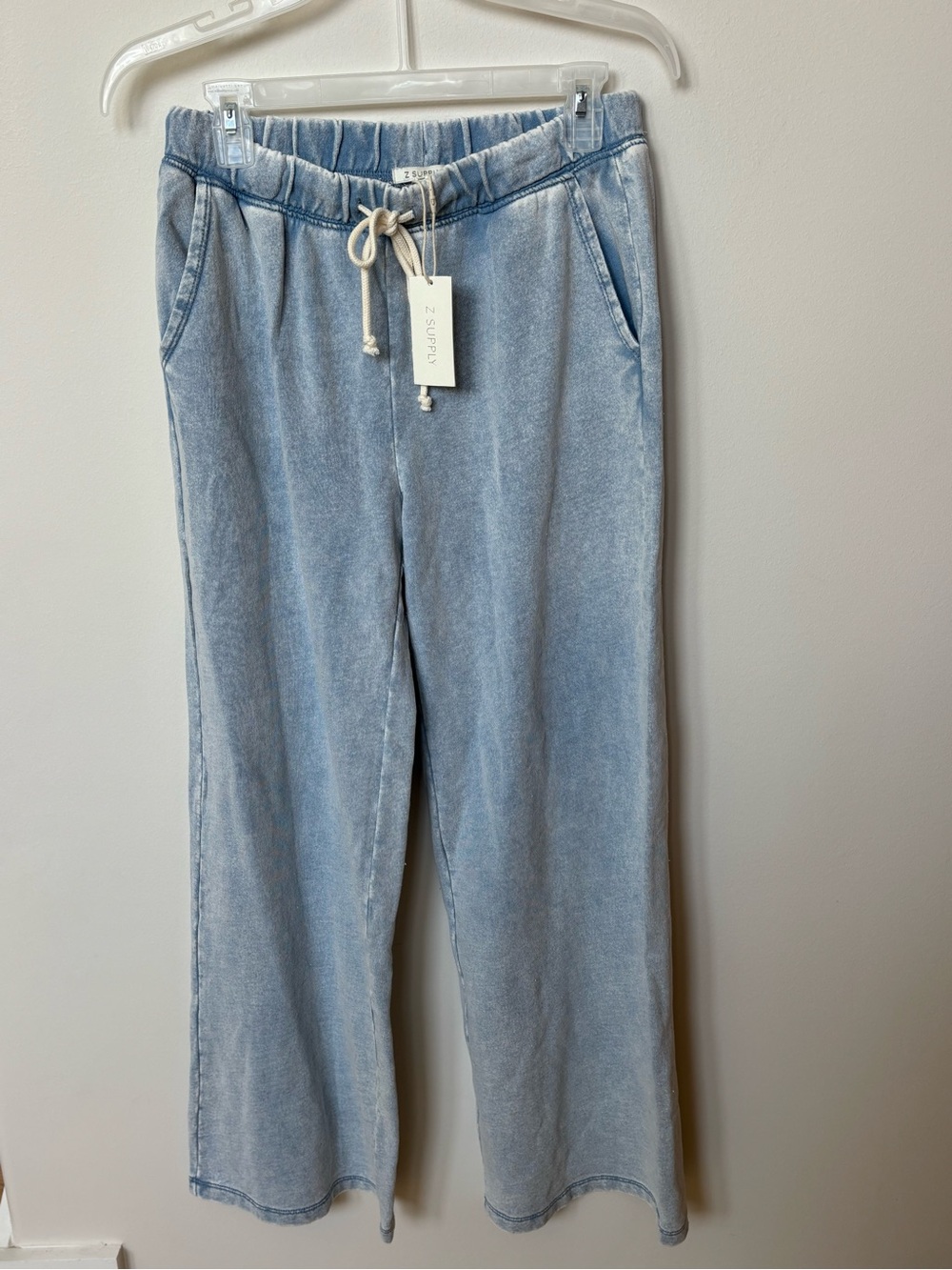 $226 NWT 2pc Z Supply All Day Knit Denim Jacket & Hunter knit denim pants Sz S - Picture 10 of 10